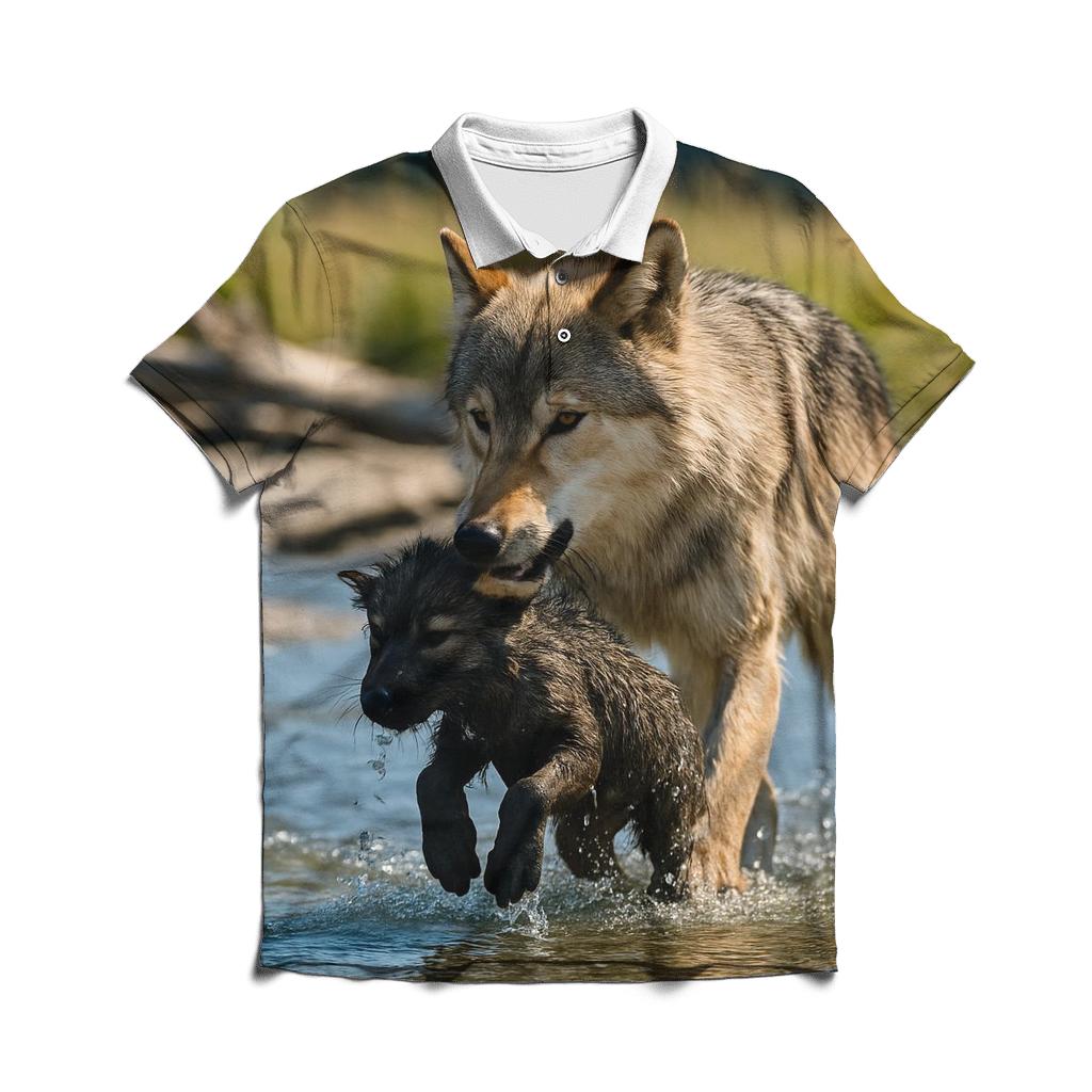 River Delta Pup Rescue stylish collar polo tees