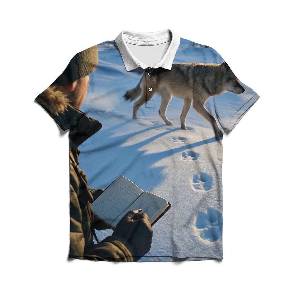 Winter Tracking Study designer slim fit polos