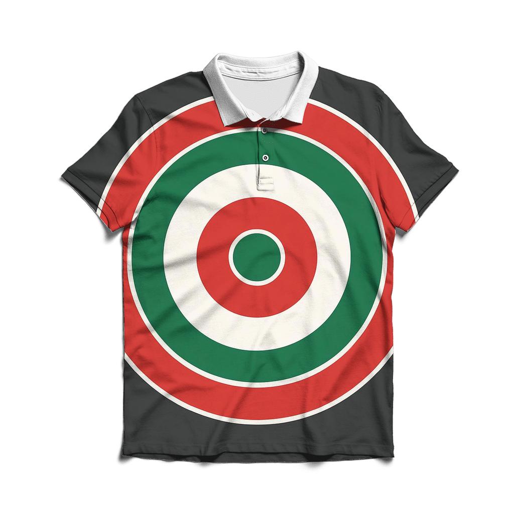 Ornament Ring Circles designer slim fit polos