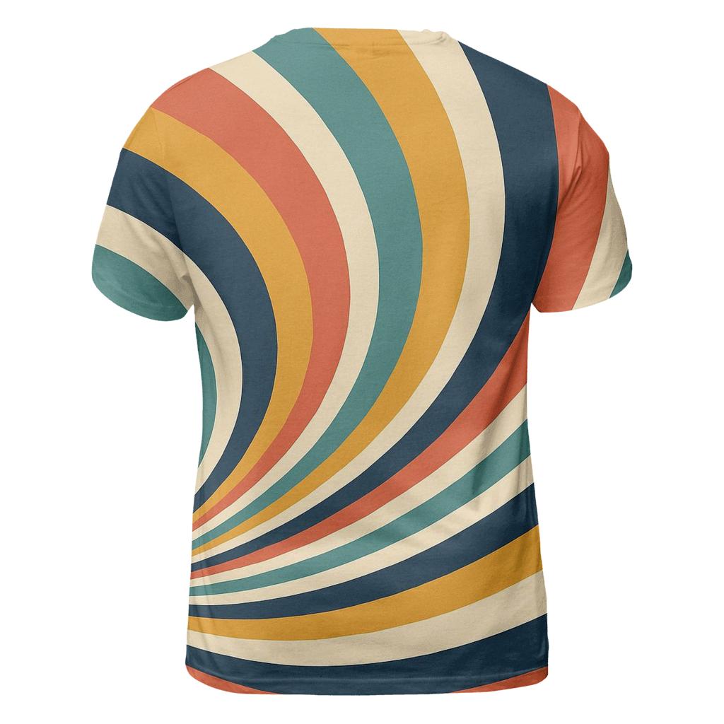 Groove Wave Rainbow unique graphic print tees