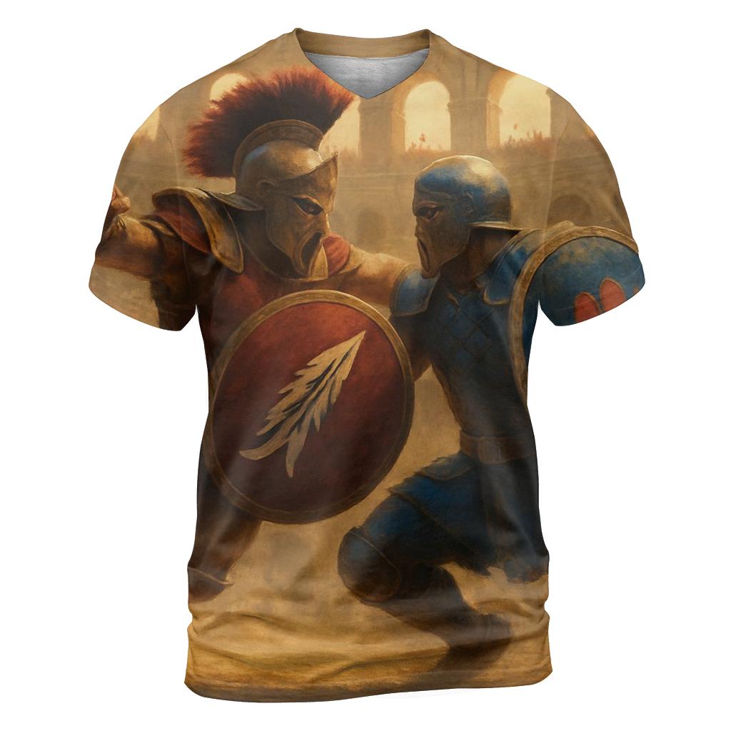 Ancient Arena Clash unique graphic print tees