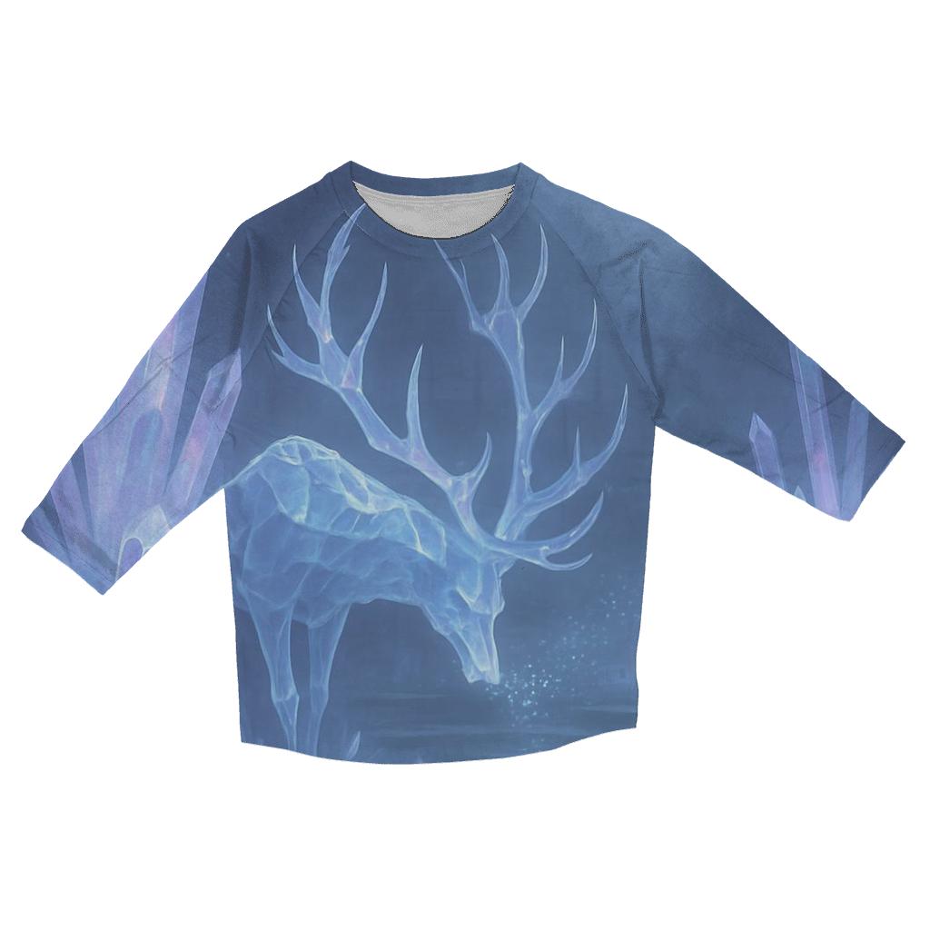 Glass Garden Sentinel printed three quarter sleeve shirts
