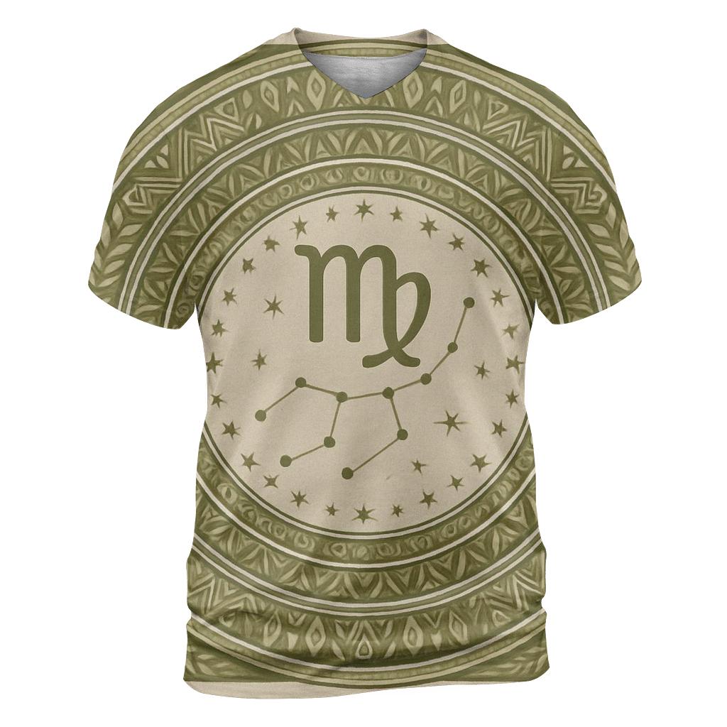 Virgo Earth Mandala Chart personalized full print shirts