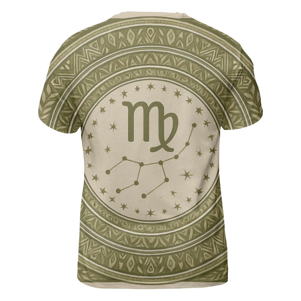 Virgo Earth Mandala Chart personalized full print shirts