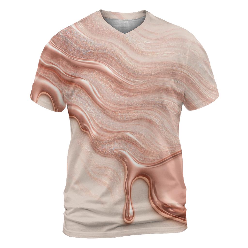 Rose Gold Tide designer pattern shirts