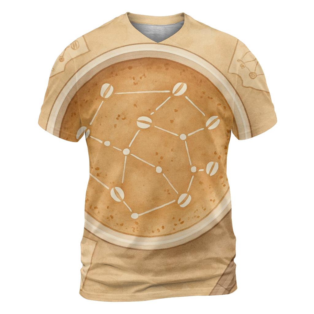 Latte Constellation Map personalized full print shirts