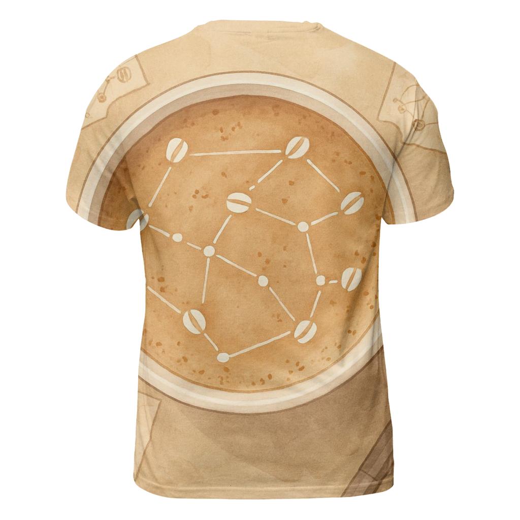 Latte Constellation Map personalized full print shirts