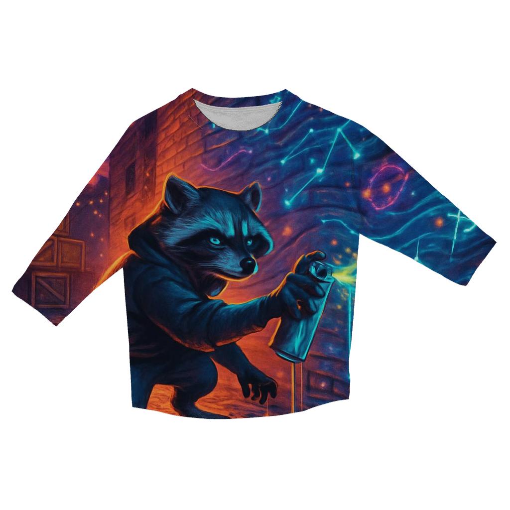 Graffiti Nightcrawler stylish quarter sleeve tops
