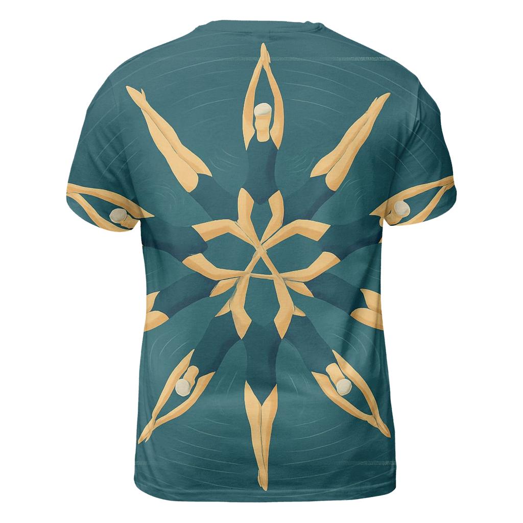 Synchronized Swim Silhouettes custom all-over print shirts