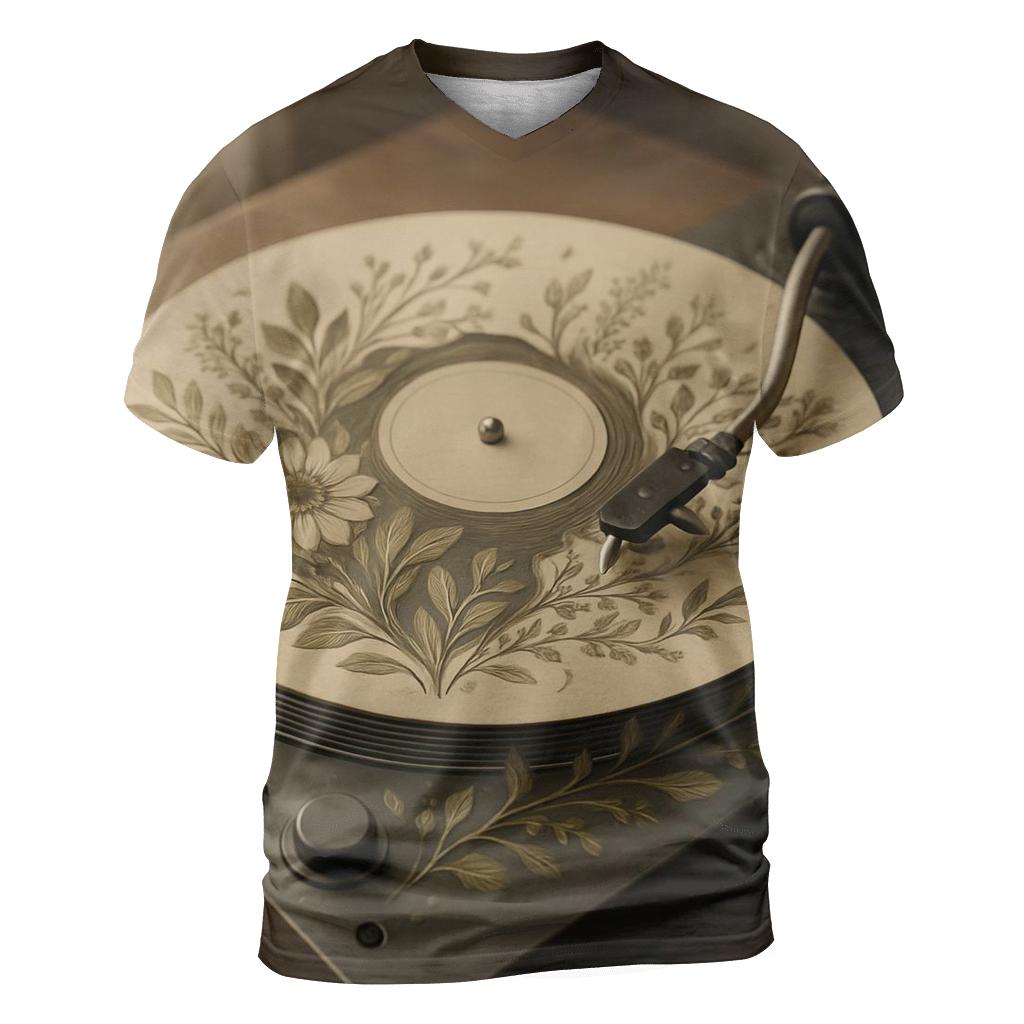 Turntable Botanical custom all-over print shirts