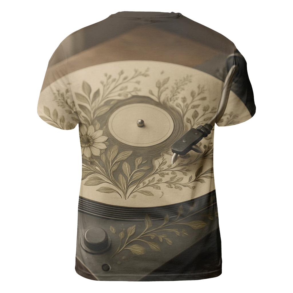 Turntable Botanical custom all-over print shirts