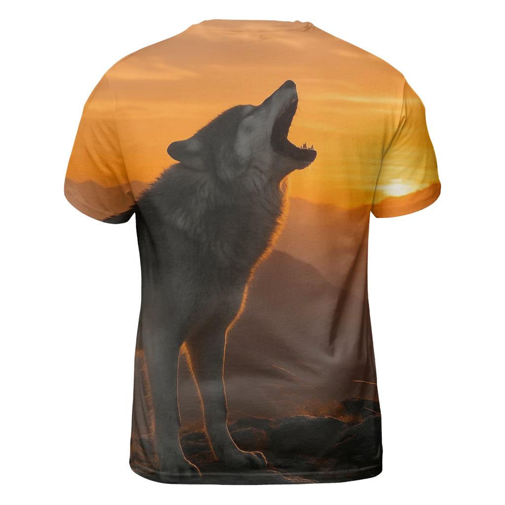 Mountaintop Howl At Crest trendy printed shirt styles