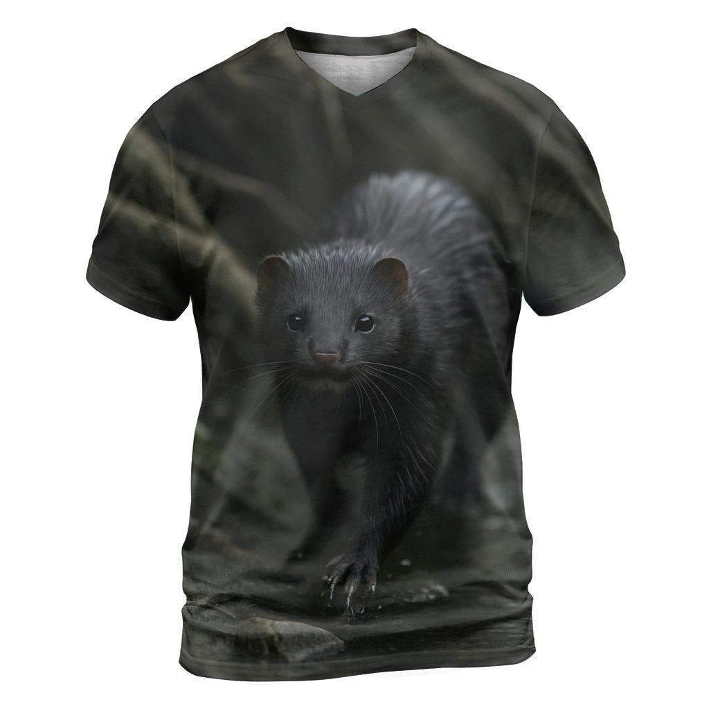 Riparian Hunt American Mink custom all-over print shirts