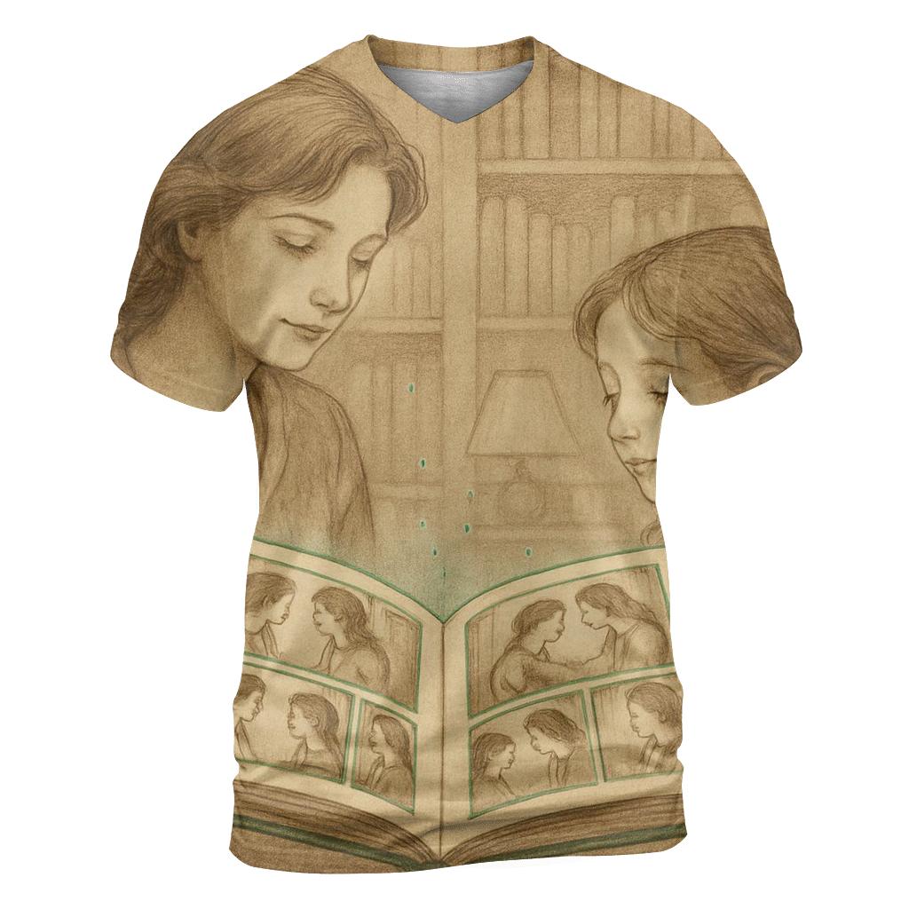 Between The Lines statement graphic shirts