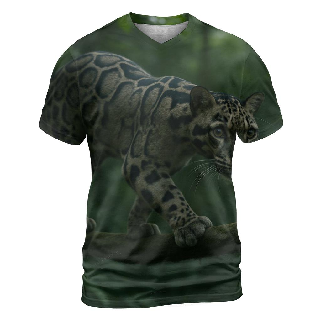 Understory Lantern Clouded Leopard statement graphic shirts