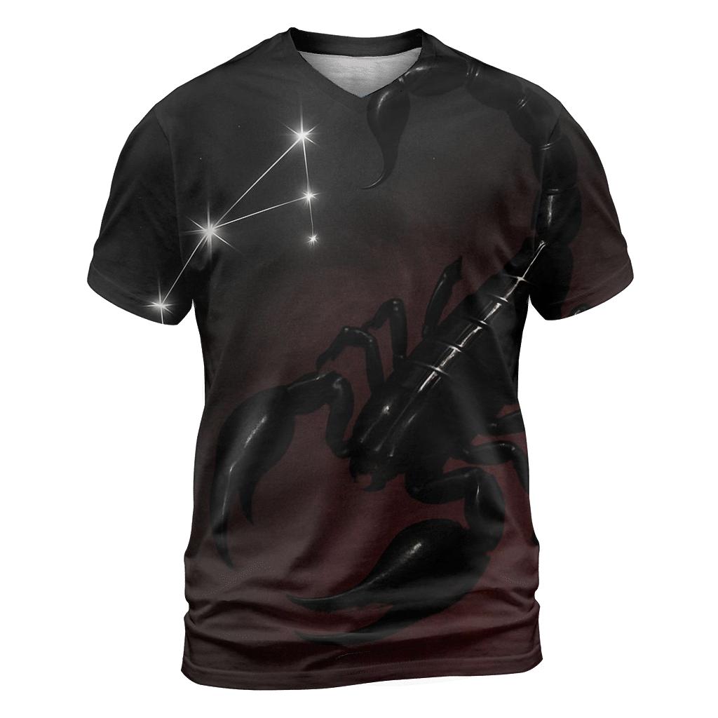 Scorpio Galactic Scorpion Sigil creative print fashion shirts