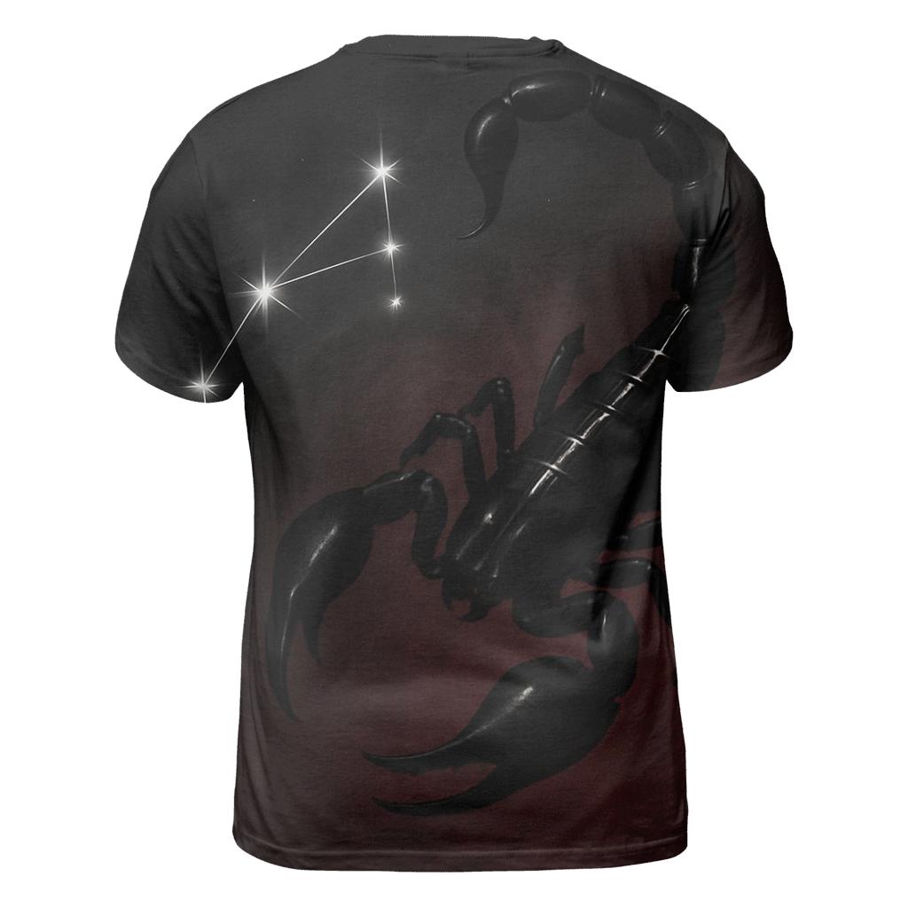 Scorpio Galactic Scorpion Sigil creative print fashion shirts