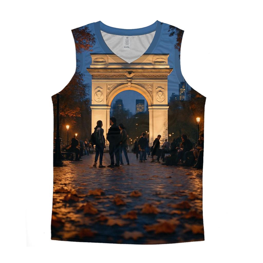 Autumn Twilight From Washington Square stylish racerback tanks