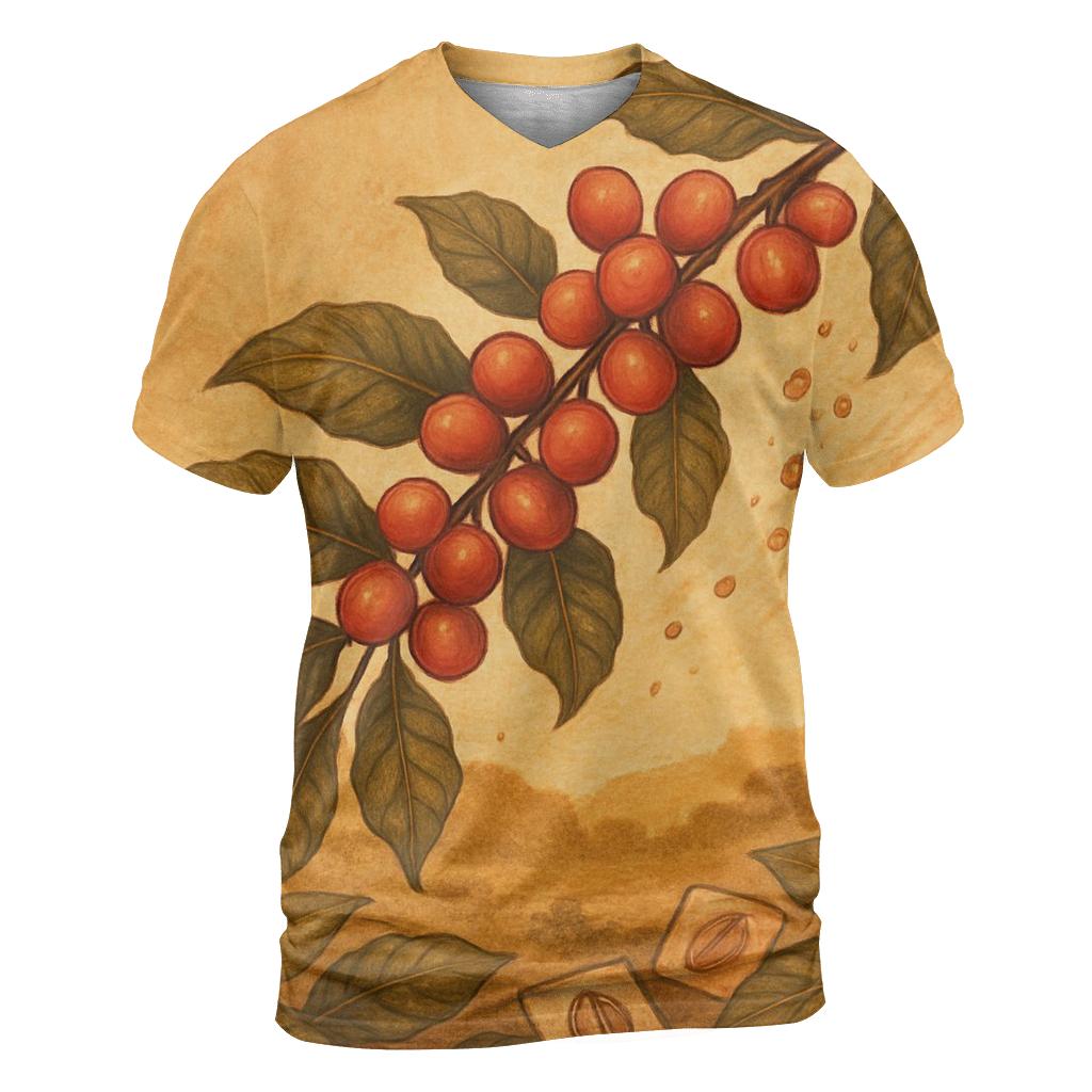 Cherry Branch Meteor artistic all-over print tops