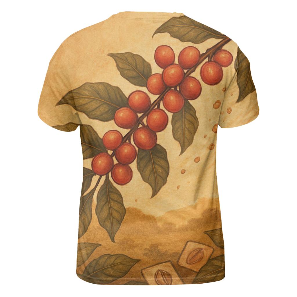 Cherry Branch Meteor artistic all-over print tops