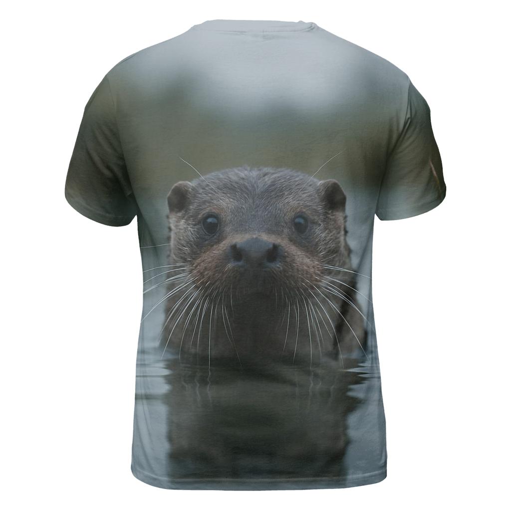 Fen Watch Eurasian Otter unique graphic print tees