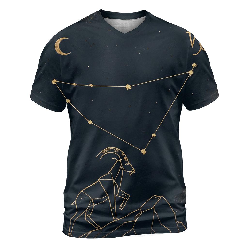 Capricorn Mountain Goat Nebula custom all-over print shirts