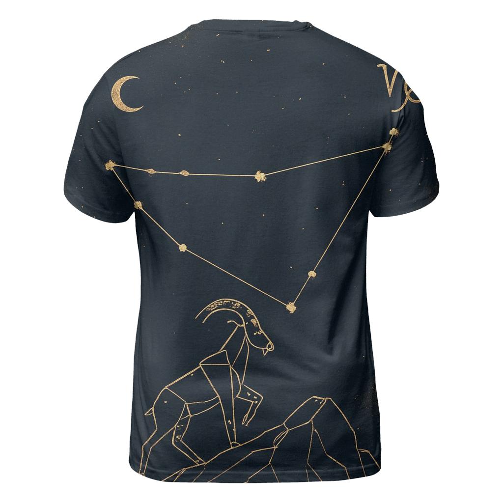 Capricorn Mountain Goat Nebula custom all-over print shirts