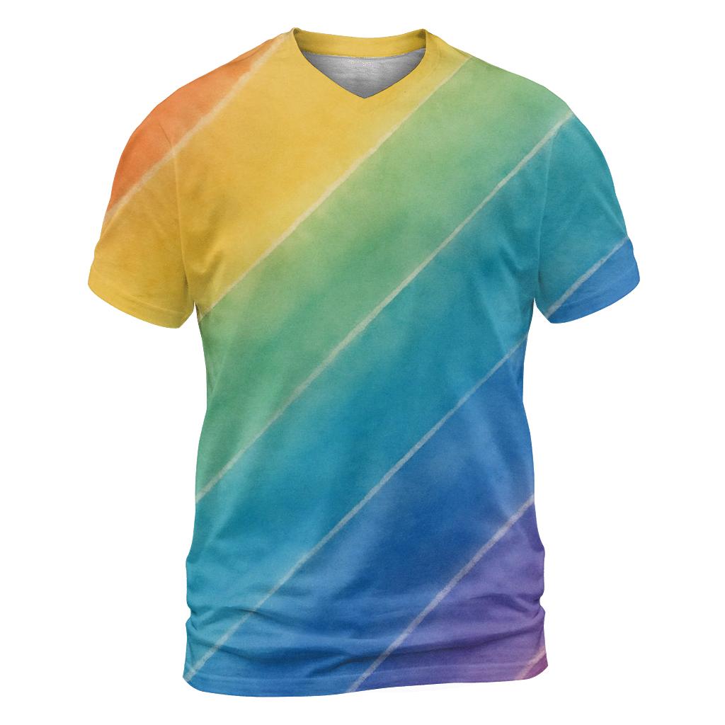 Diagonal Overdye Spectrum personalized full print shirts