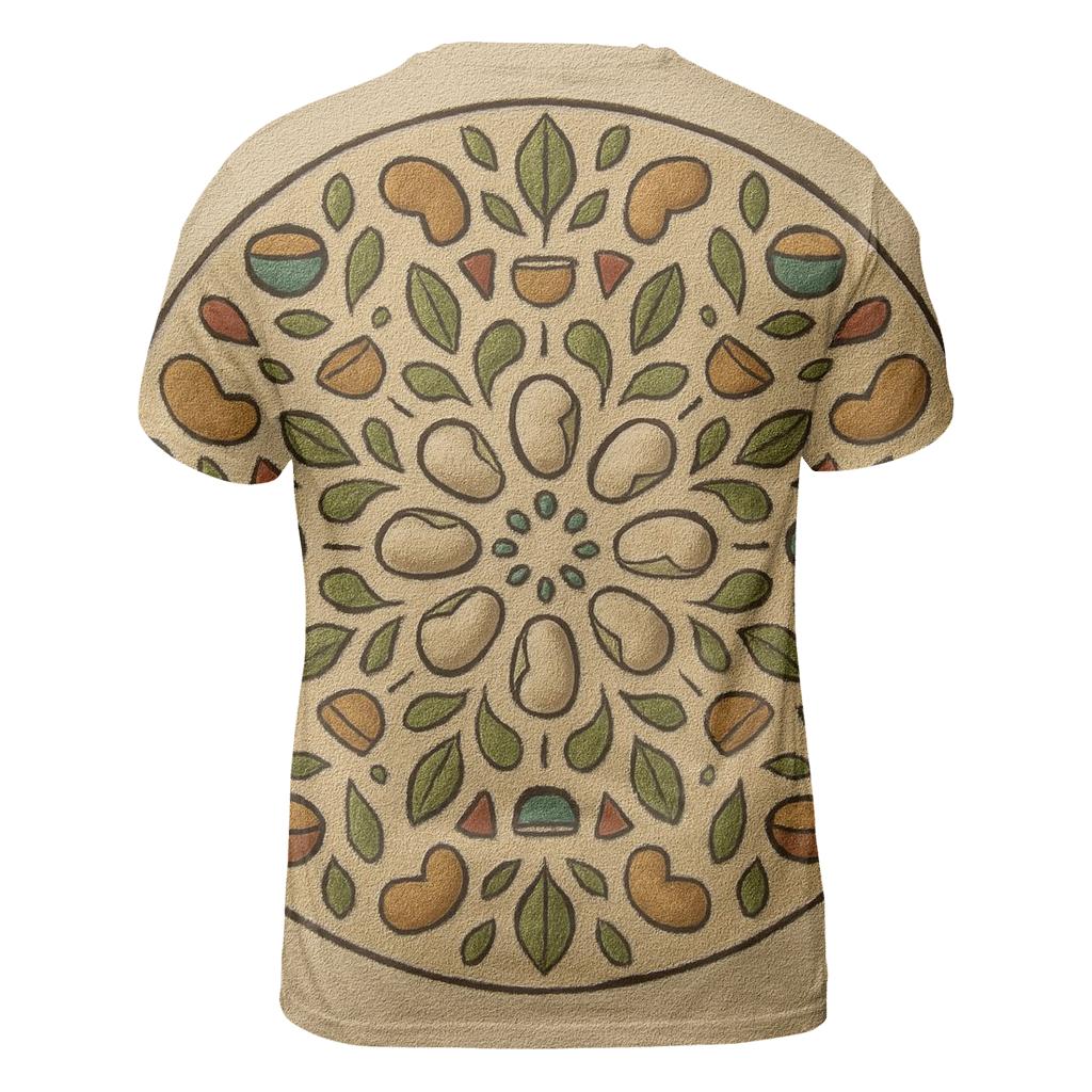 Bean Mandala Convergence trendy printed shirt styles