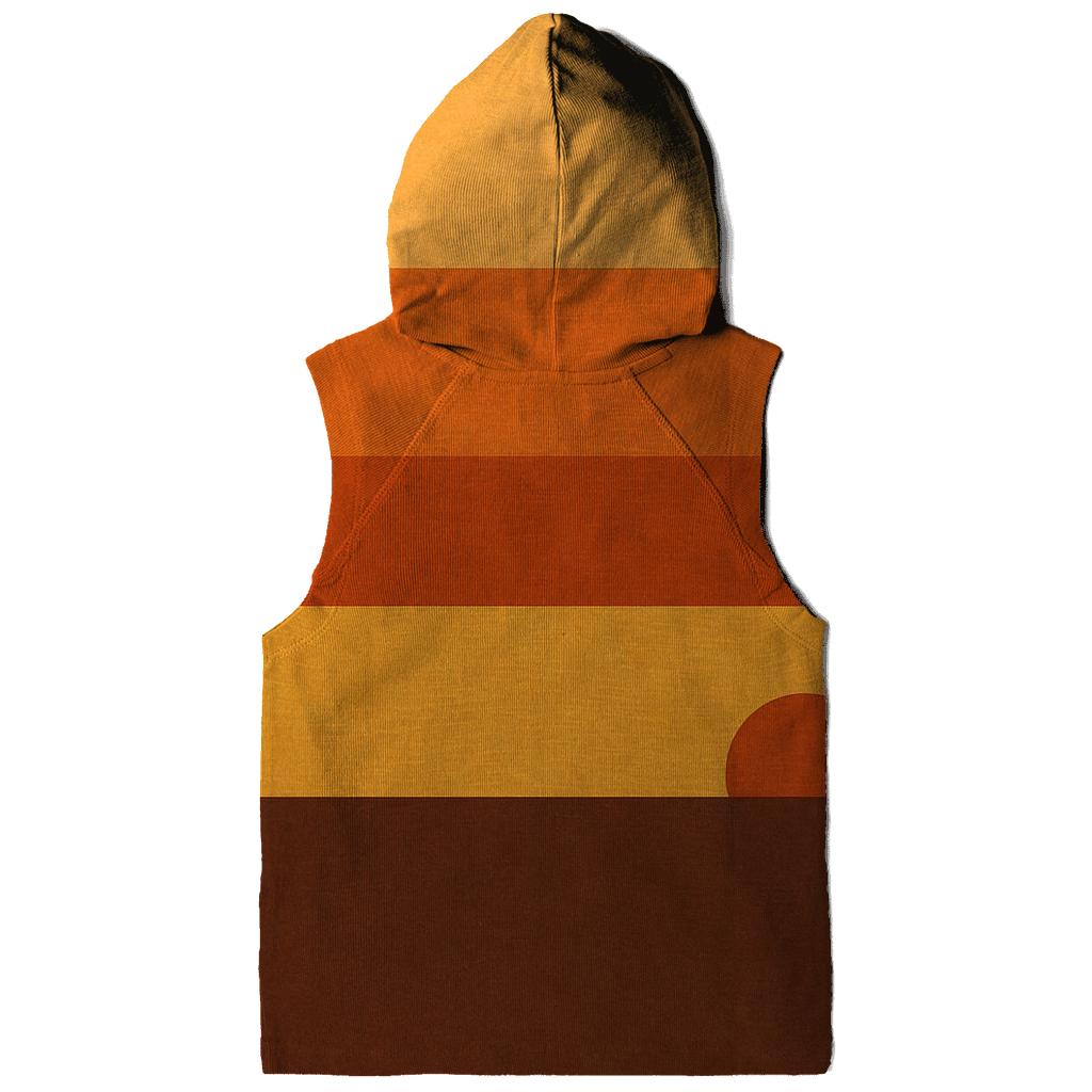 Amber Horizon Stripes premium hoodies