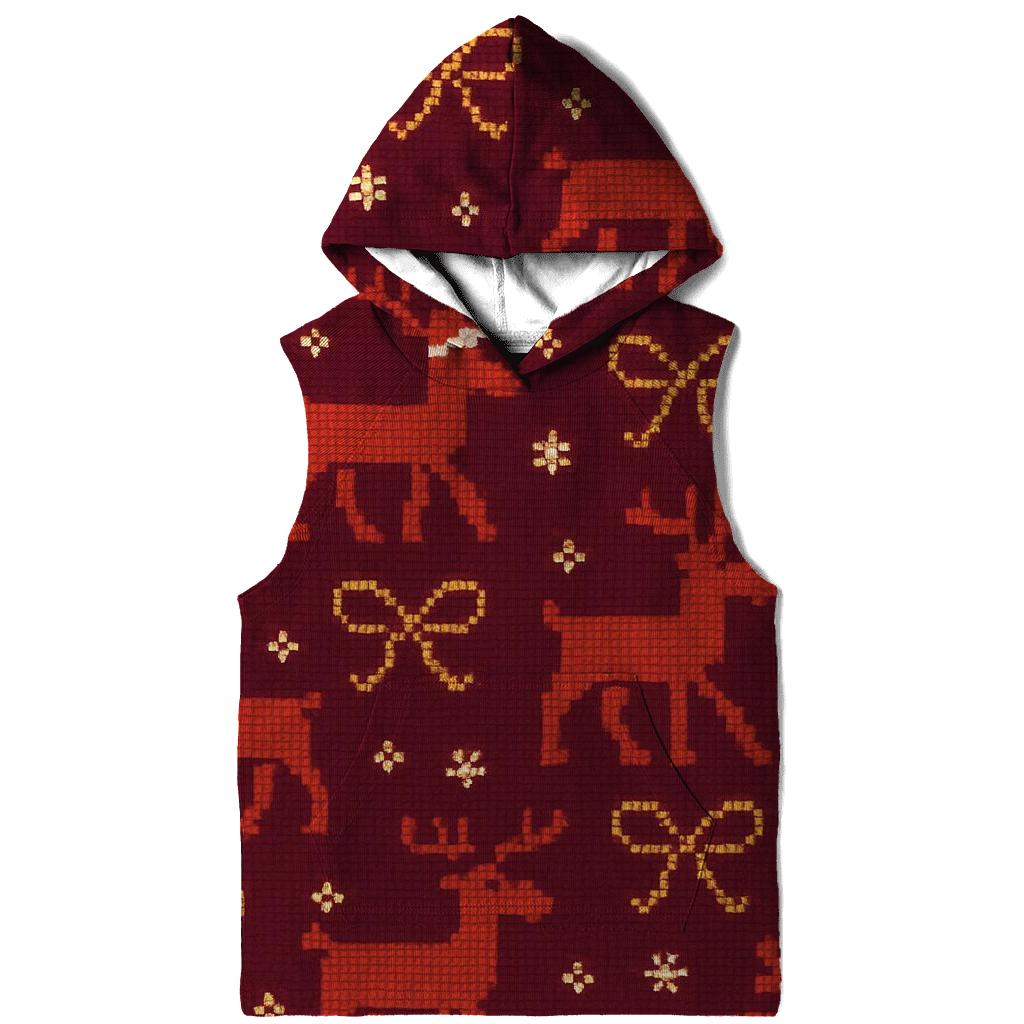 Reindeer Ribbon Carousel Design lightweight hoodies