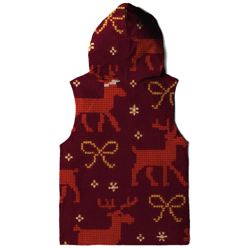 Reindeer Ribbon Carousel Design lightweight hoodies