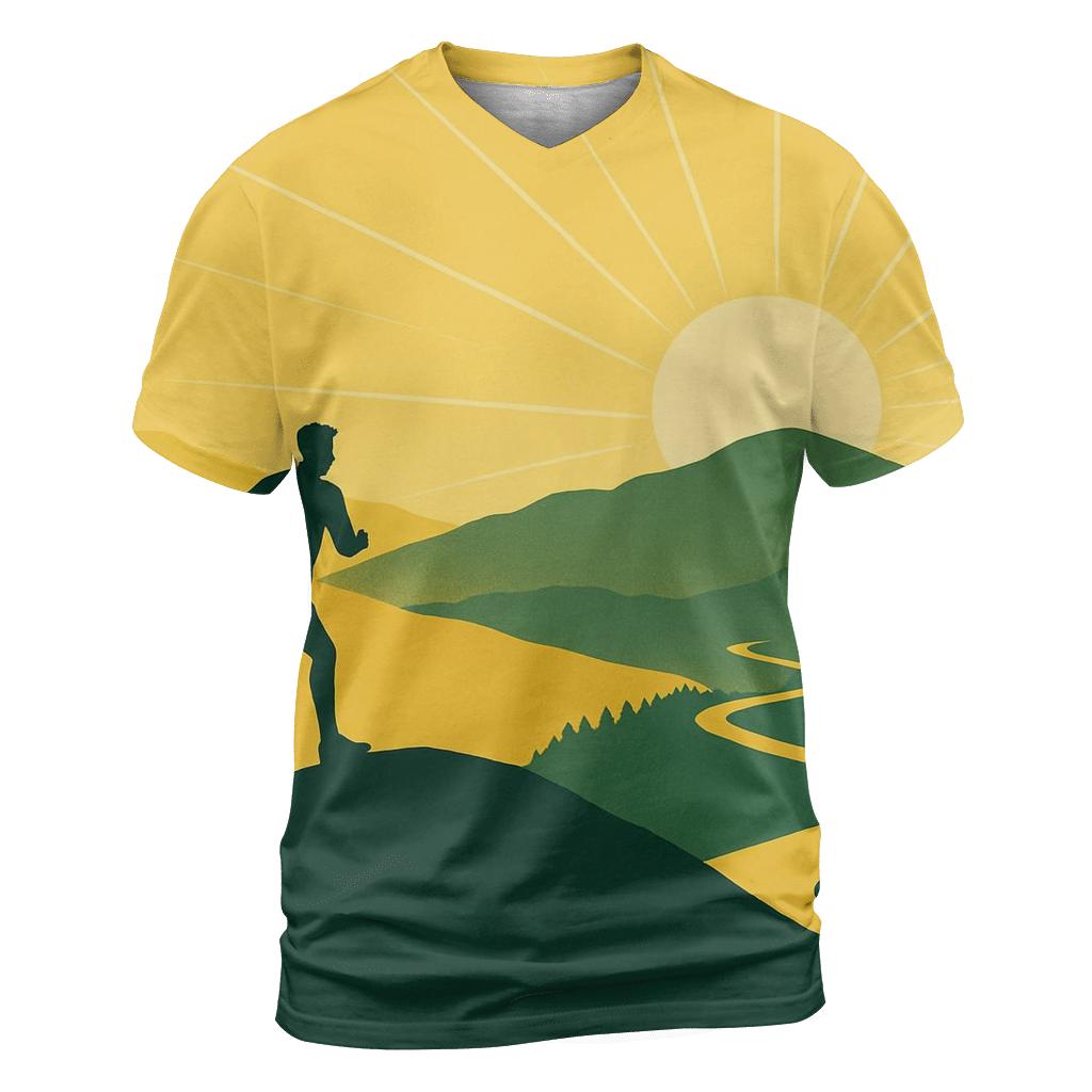 Trail Running Sunline vibrant all-over design tees