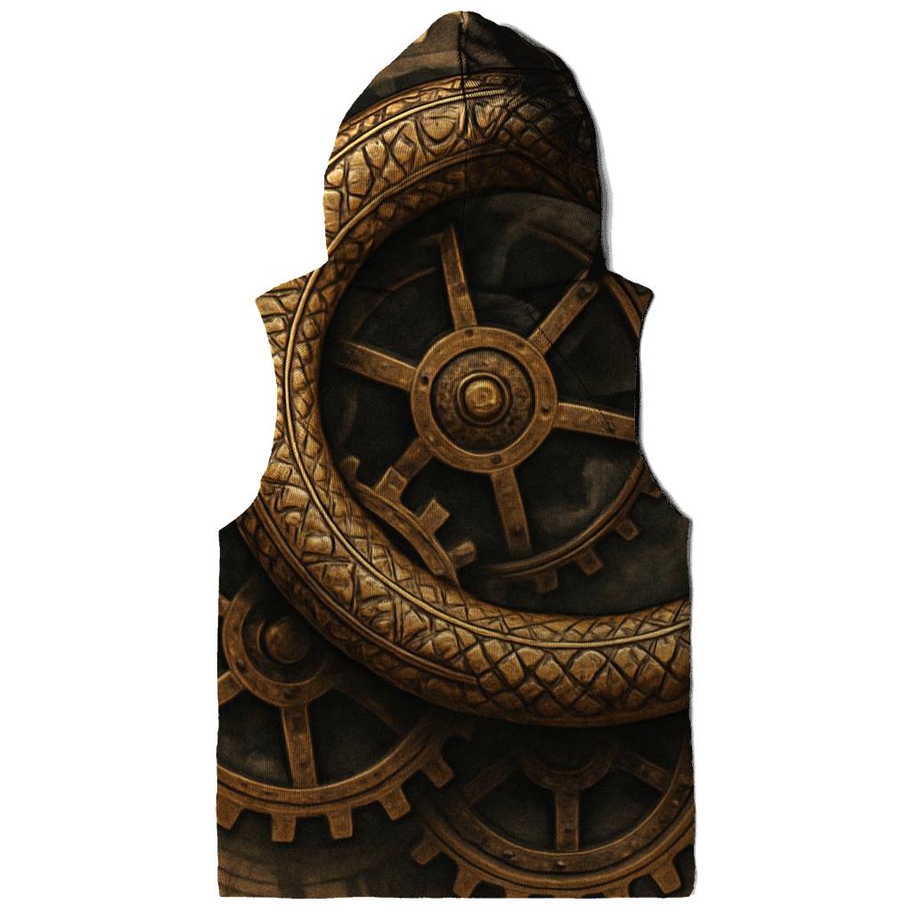 Clockwork Ouroboros Mechanism embroidered hoodies