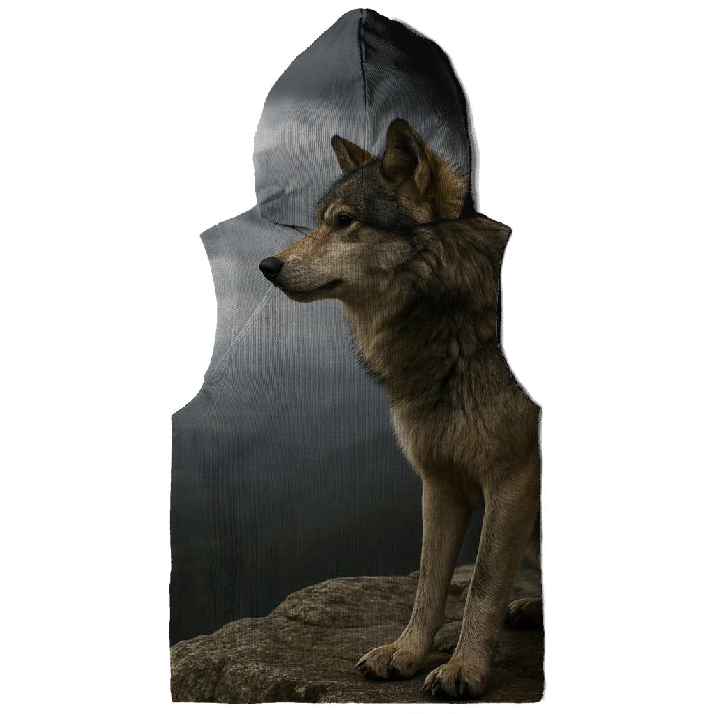 Lone Timber Wolf On Clifftop hoodie trends