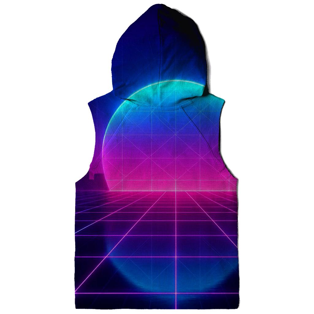 Neon Grid Horizon hoodie trends