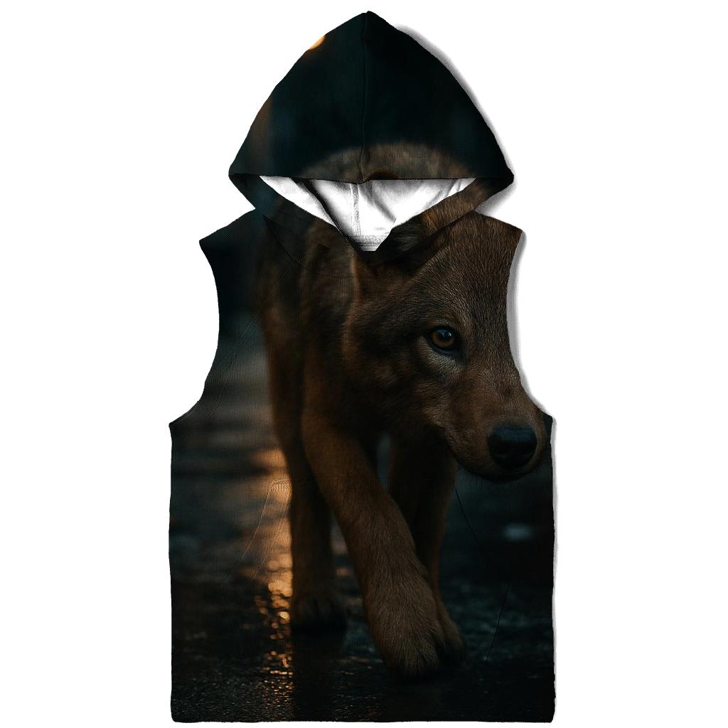 Urban Edge Wolf At Night pullover hoodies