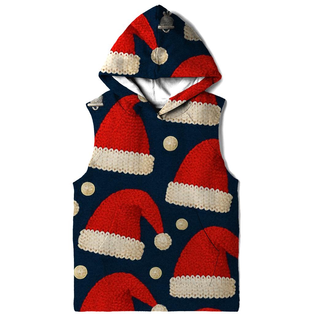 Santa Hat Scatter Bands Design hoodie styles