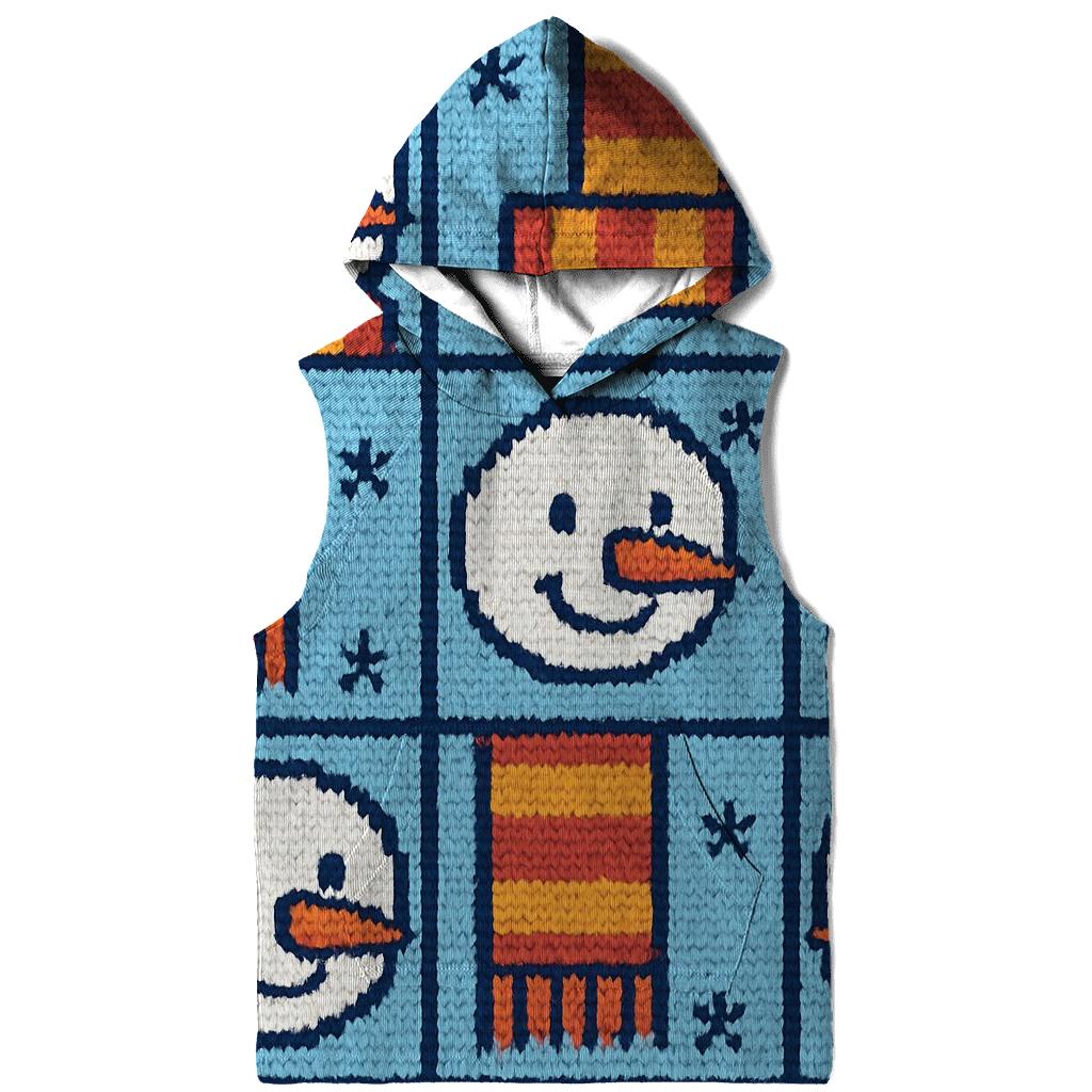 Snowman Scarf Grid Design hoodie trends