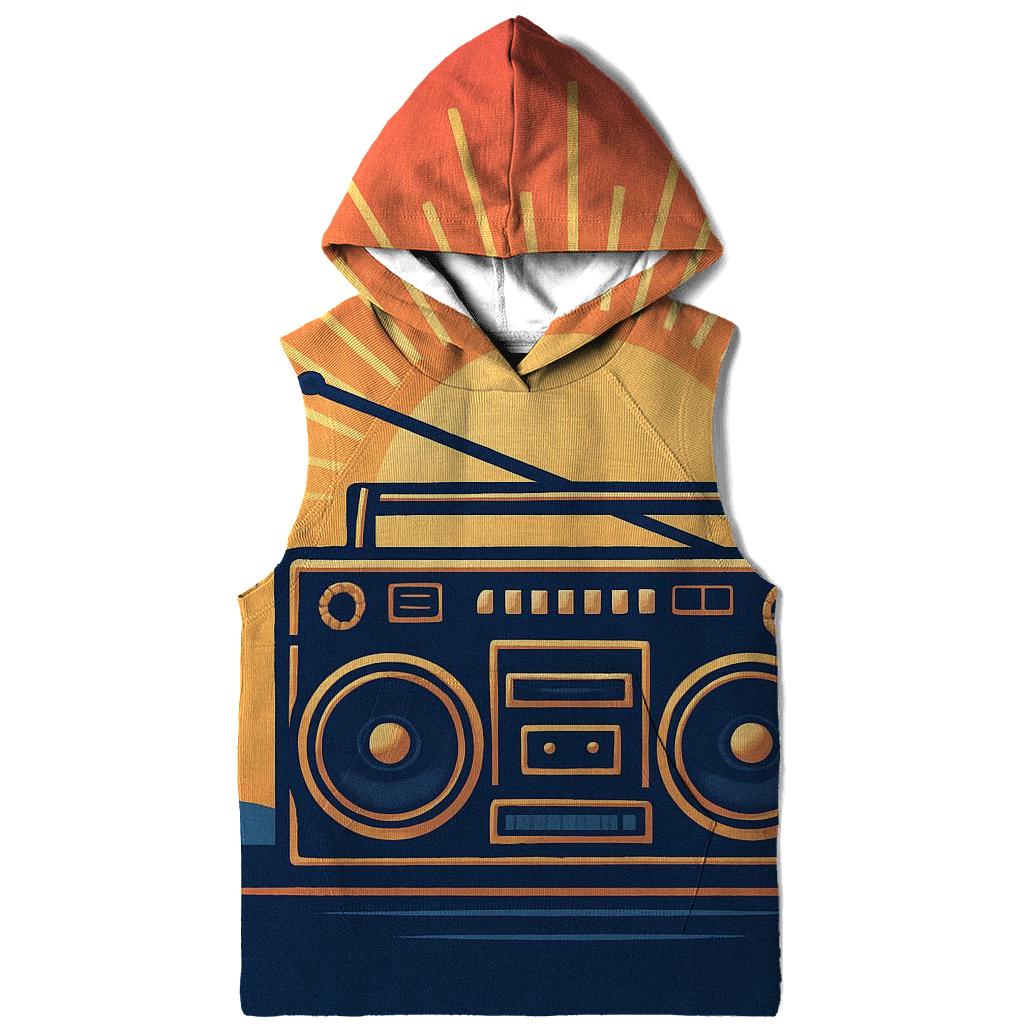 Boombox Sunset Silhouette lightweight hoodies