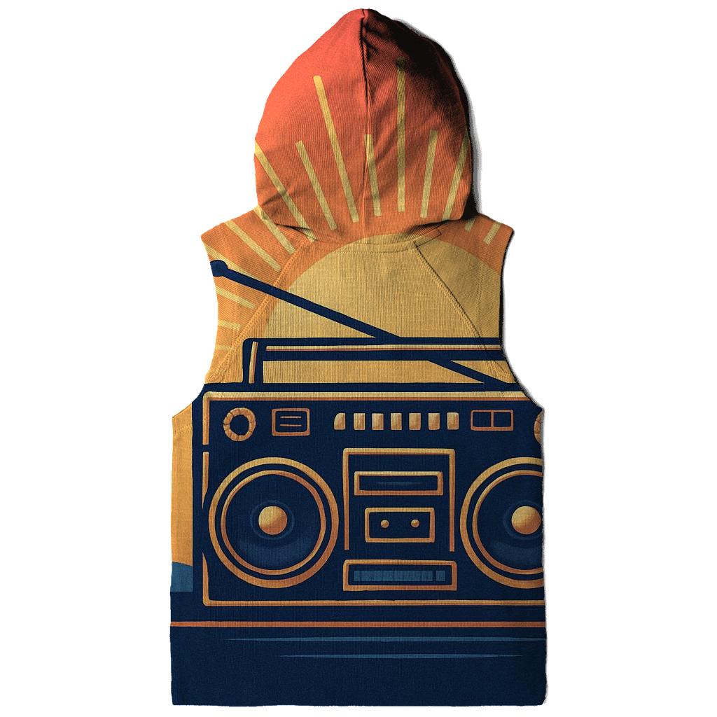 Boombox Sunset Silhouette lightweight hoodies