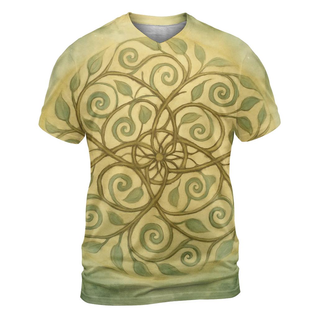Luminous Mandala Grove unique graphic print tees