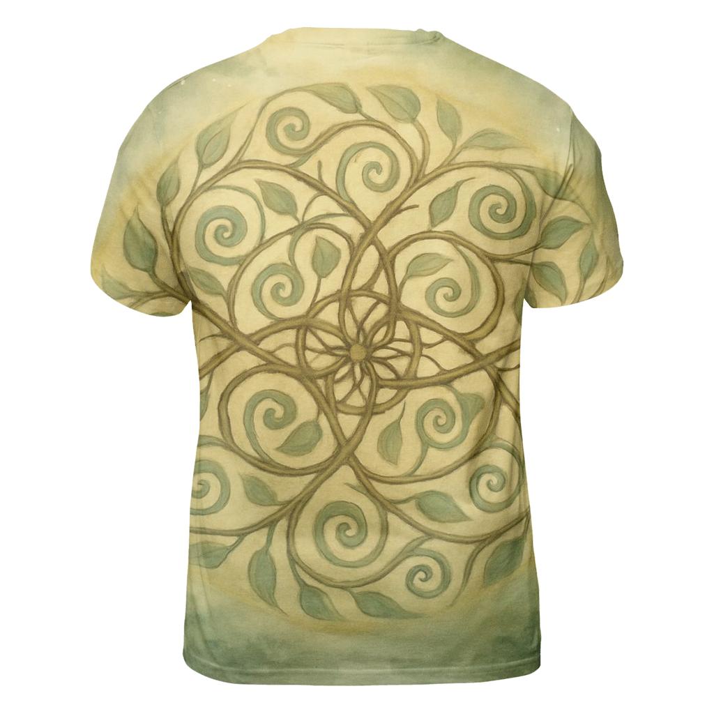 Luminous Mandala Grove unique graphic print tees