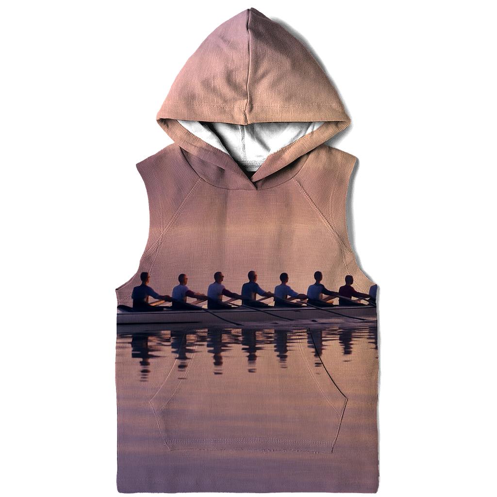 Rowing Harmony At Dawn heavyweight hoodies