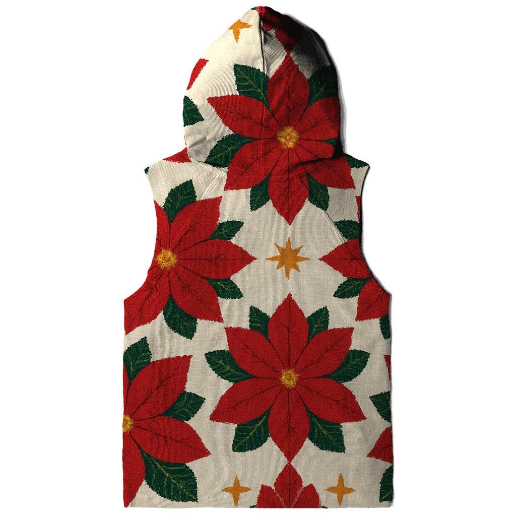 Poinsettia Tile Garden Design premium hoodies