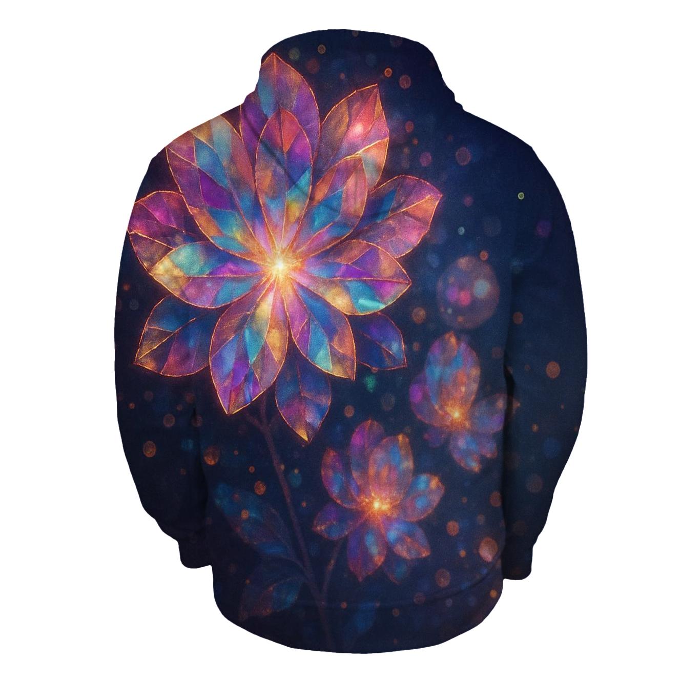 Prism Bloom embroidered hoodies
