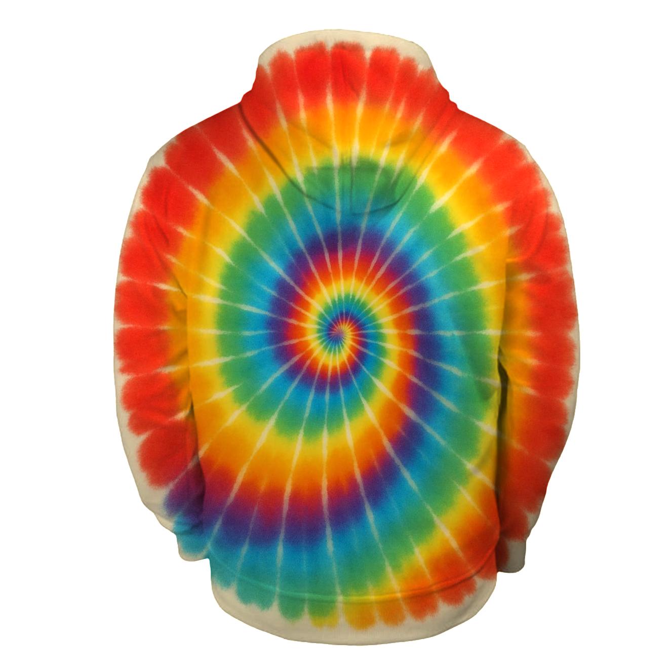 Spiral Rainbow Whorl custom hoodies