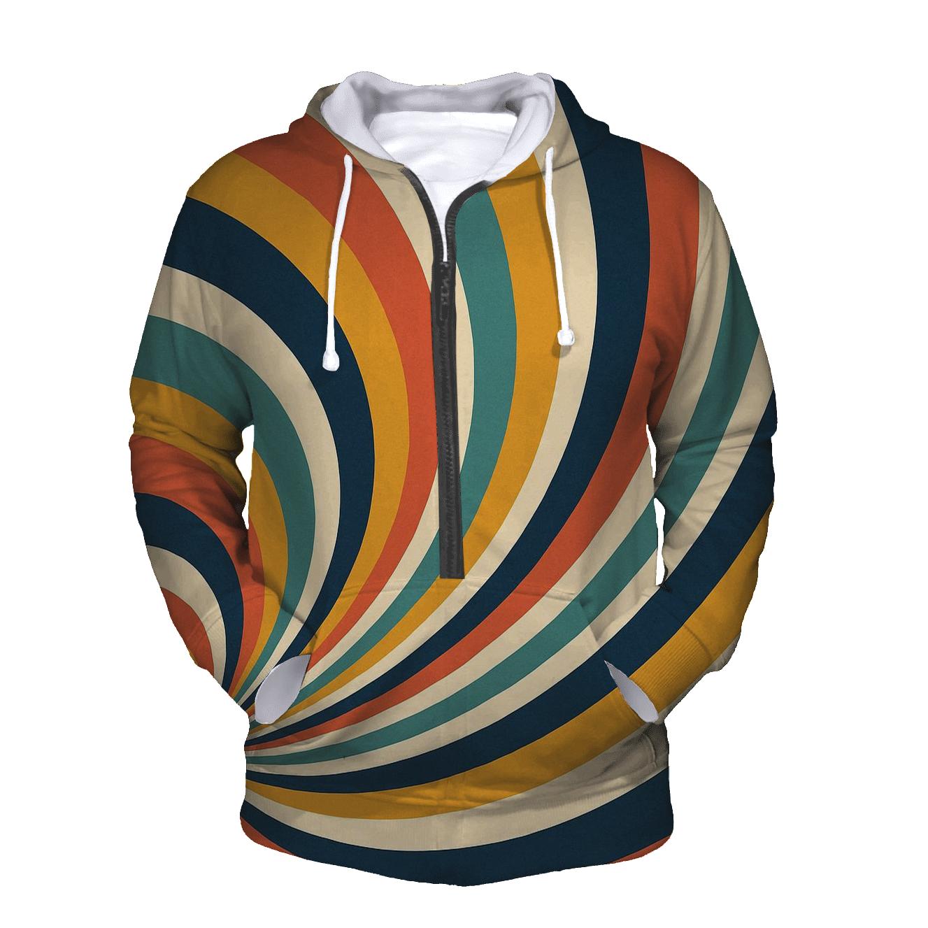 Groove Wave Rainbow premium hoodies