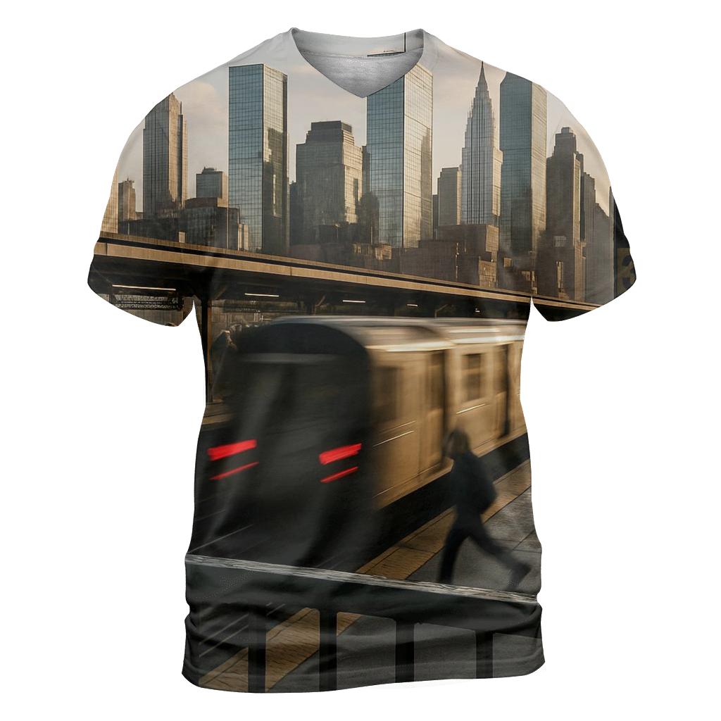 Rush Hour From Elevated Track vibrant all-over design tees