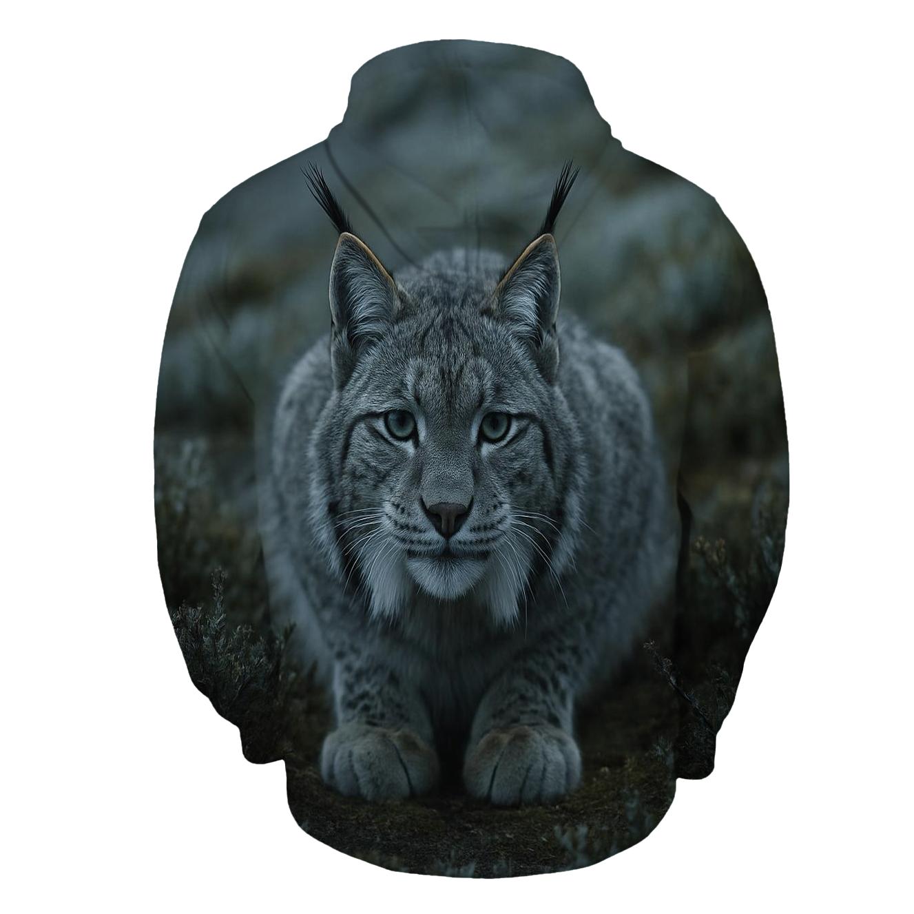 Highland Ambush Eurasian Lynx hoodie styles